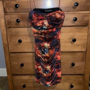 Tight multicolor mini dress